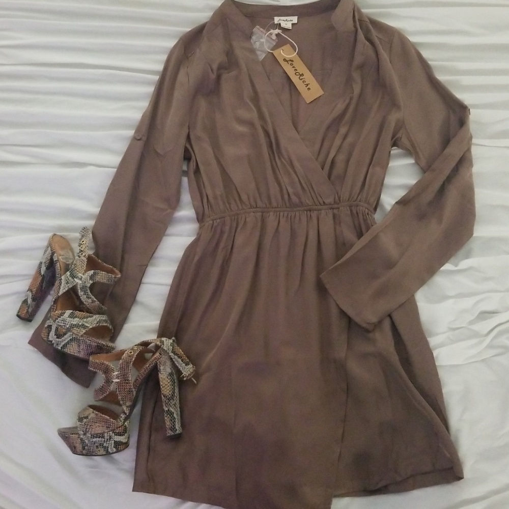Sexy v neck dress